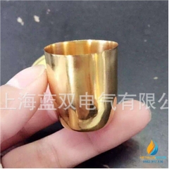 Chén nung bằng vàng 20ml, chịu nhiệt, kích thước 32x19x34mm, trọng lượng 20g