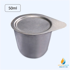 Chén nung Niken dung tích 50ml, có nắp, chịu nhiệt độ cao, chén nung thí nghiệm