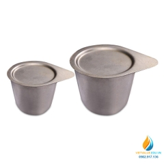 Chén nung Niken dung tích 50ml, có nắp, chịu nhiệt độ cao, chén nung thí nghiệm