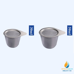 Chén nung Niken dung tích 50ml, có nắp, chịu nhiệt độ cao, chén nung thí nghiệm