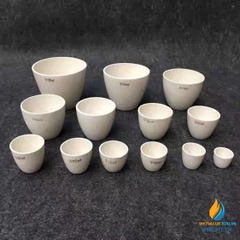 Chén sứ nung có nắp phòng thí nghiệm, dung tích 10ml