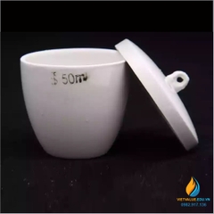 Chén sứ nung có nắp phòng thí nghiệm, dung tích 10ml