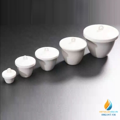 Chén sứ nung có nắp phòng thí nghiệm, dung tích 10ml