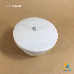 Chén sứ nung có nắp phòng thí nghiệm, dung tích 150ml