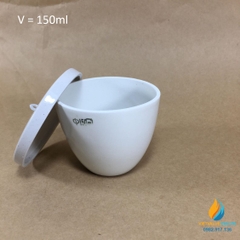 Chén sứ nung có nắp phòng thí nghiệm, dung tích 150ml