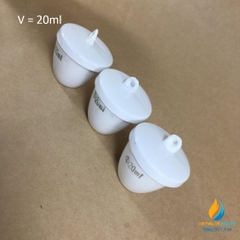 Chén sứ nung có nắp phòng thí nghiệm, dung tích 20ml
