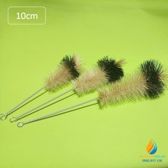Chổi cọ ống nghiệm đầu to, màu nâu, dài 10cm