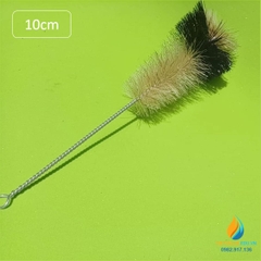 Chổi cọ ống nghiệm đầu to, màu nâu, dài 10cm