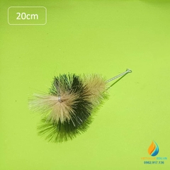 Chổi cọ ống nghiệm đầu to, màu nâu, dài 20cm