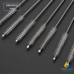 Chổi cọ rửa ống nghiệm kích thước chiều dài 240mm, phần cọ 50mm, bề dày cọ 10mm