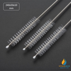 Chổi cọ rửa ống nghiệm kích thước chiều dài 240mm, phần cọ 50mm, bề dày cọ 10mm