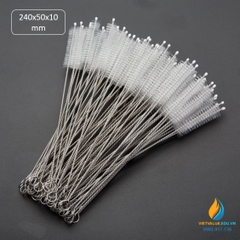 Chổi cọ rửa ống nghiệm kích thước chiều dài 240mm, phần cọ 50mm, bề dày cọ 10mm