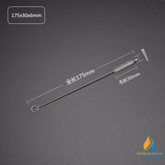 Chổi cọ rửa ống nghiệm kích thước chiều dài 175mm, phần cọ 30mm, bề dày cọ 6mm
