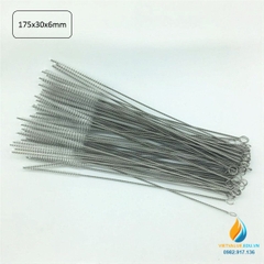 Chổi cọ rửa ống nghiệm kích thước chiều dài 175mm, phần cọ 30mm, bề dày cọ 6mm