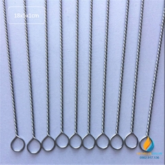 Chổi cọ rửa ống nghiệm kích thước chiều dài 180mm, phần cọ 50mm, bề dày cọ 10mm