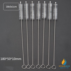 Chổi cọ rửa ống nghiệm kích thước chiều dài 180mm, phần cọ 50mm, bề dày cọ 10mm