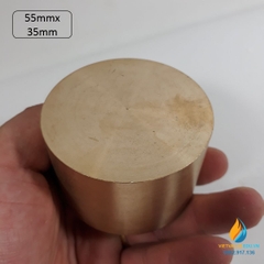 Cốc đồng kích thước 55mmx35mm dày 2mm, cốc đồng đo nhiệt lượng hấp thụ