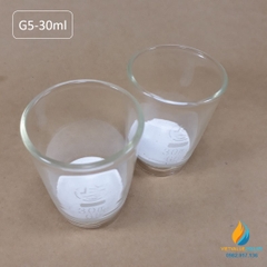 Cốc lọc xốp G5 dung tích 30ml, cốc lọc thủy tinh cổ xốp thí nghiệm