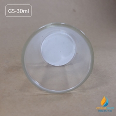 Cốc lọc xốp G5 dung tích 30ml, cốc lọc thủy tinh cổ xốp thí nghiệm