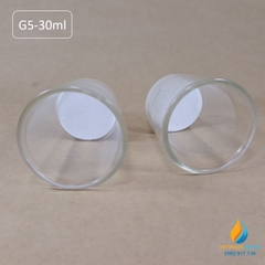 Cốc lọc xốp G5 dung tích 30ml, cốc lọc thủy tinh cổ xốp thí nghiệm
