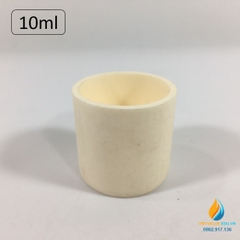 Cốc nhôm oxit Al2O3 tinh khiết hơn 99%, chịu nhiệt độ hơn 1600 độ C nung mẫu 10ml