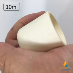 Cốc nhôm oxit Al2O3 tinh khiết hơn 99%, chịu nhiệt độ hơn 1600 độ C nung mẫu 10ml