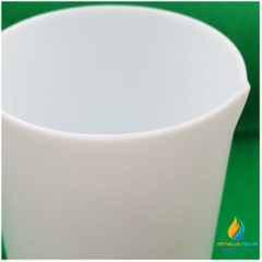 Cốc đo lường nhựa PTFE 1000ml kháng hóa chất, nhiệt độ từ -200 + 250 độ C