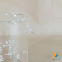 Cốc thủy tinh tràn, bình tràn thí nghiệm, dung tích 250ml, chia vạch, chịu nhiệt
