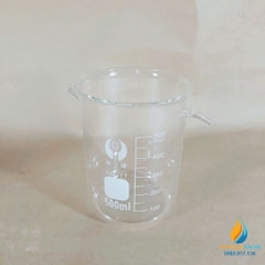 Cốc thủy tinh tràn, bình tràn thí nghiệm, dung tích 250ml, chia vạch, chịu nhiệt