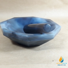 Cối chày mã não, xay nghiền mẫu cực nhỏ, đường kính 8cm