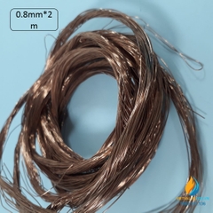 Cuộn dây đồng kích thước dài 2m, đường kính sợi dây đồng 0.8mm