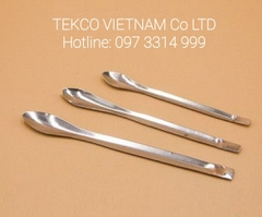 Bộ 3 chiếc thìa inox lấy hóa chất, không gỉ, 1 muỗng, dài 11cm - 14cm