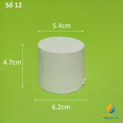 Nút cao su số 12 nắp bình,đáy lớn 62mm, đáy bé 54cm, cao 47cm