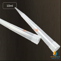 Đầu tip 10ml miệng 15mm dài 160mm, cho micropipet 10ml, túi 100 cái