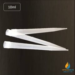 Đầu tip 10ml miệng 15mm dài 160mm, cho micropipet 10ml, túi 100 cái