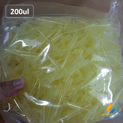 Đầu côn vàng, dung tích 200ul, đóng gói túi 1000 cái, hãng Biologix Mỹ, tiệt trùng hoàn toàn