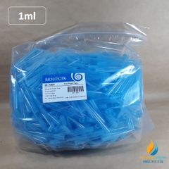 Đầu côn xanh, dung tích 1000ul, đóng gói túi 1000 cái, hãng Biologix Mỹ, tiệt trùng hoàn toàn