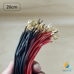 Bộ 10 dây điện nối mạch, hai đầu nối mạch 2 ngón, dài 26cm