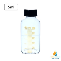 Chai thủy tinh đựng huyết thanh, miệng vít kín, vạch chia, dung tích 500ml
