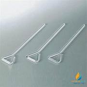 Que tràn thủy tinh, dài 25cm, đầu tam giác, chịu nhiệt trong suốt