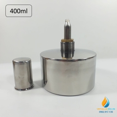 Đèn cồn Inox dung tích 400ml, đèn cồn phòng thí nghiệm, inox 304 không gỉ