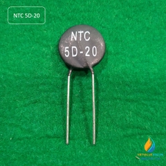 Điện trở nhiệt hệ số âm NTC 5D-20 giá trị 5R đường kính 20 mm MF72-5D20
