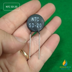 Điện trở nhiệt hệ số âm NTC 5D-20 giá trị 5R đường kính 20 mm MF72-5D20