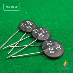 Điện trở nhiệt hệ số âm NTC 5D-20 giá trị 5R đường kính 20 mm MF72-5D20