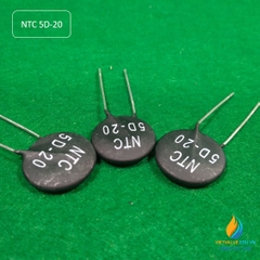 Điện trở nhiệt hệ số âm NTC 5D-20 giá trị 5R đường kính 20 mm MF72-5D20