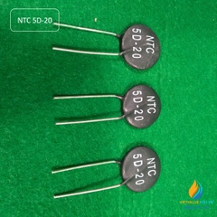 Điện trở nhiệt hệ số âm NTC 5D-20 giá trị 5R đường kính 20 mm MF72-5D20