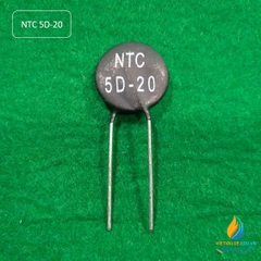 Điện trở nhiệt hệ số âm NTC 5D-20 giá trị 5R đường kính 20 mm MF72-5D20