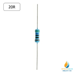 Điện trở vòng màu, 5 vòng màu 20R, điện trở màu thực hành khoa học STEM