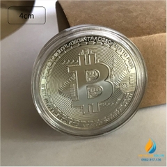 Đồng xu Bitcoin đường kính 4cm, dày 1,5mm, đồng xu dành cho học sinh tiểu học