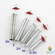 Bộ 5 lò xo thí nghiệm cơ học, độ cứng 5N, 3N, 2N, 1N, 0.5N